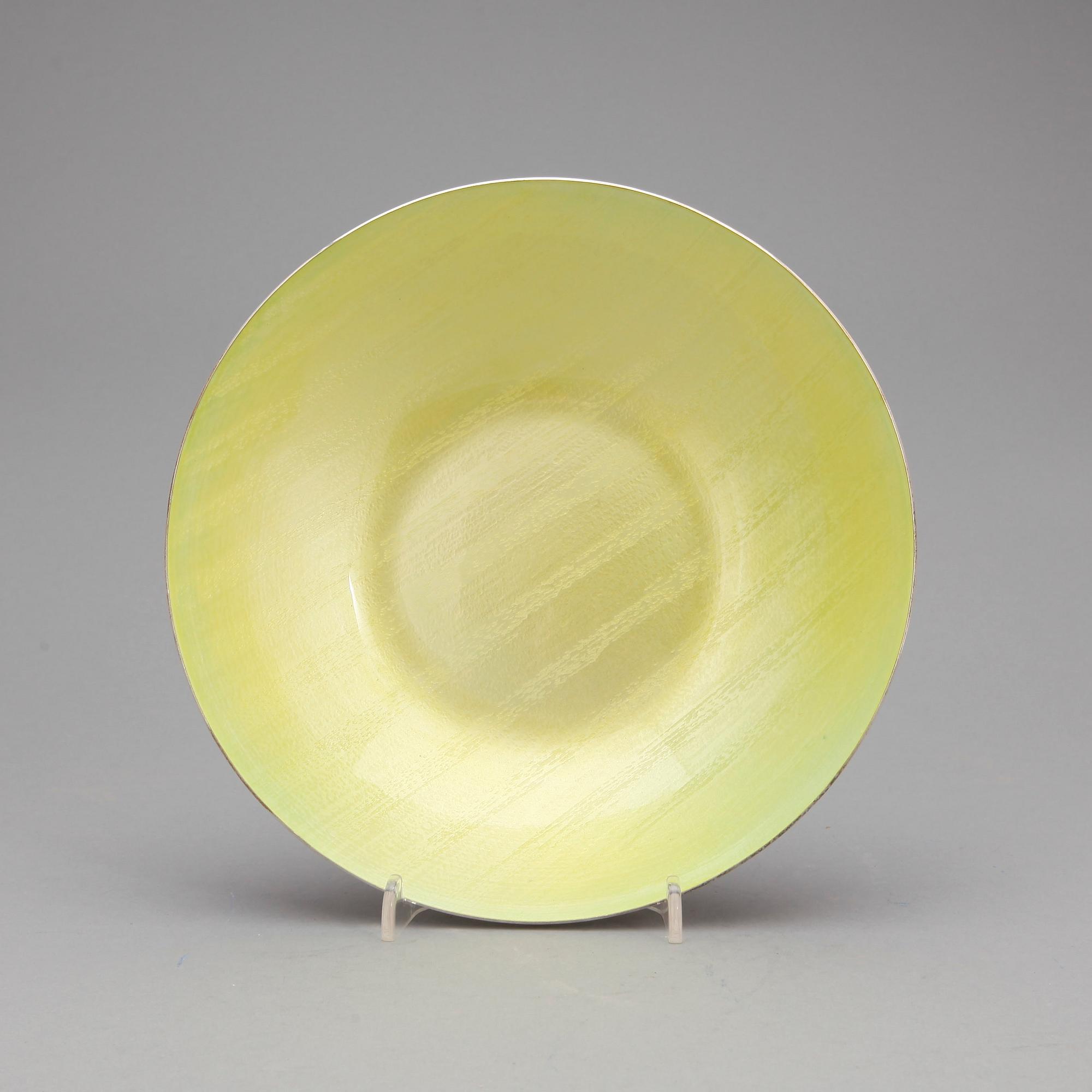 SKÅL, silver och emalj, J Tostrup, Norge, samt 6 COSTERS, silver och emalj, Finland, 1900-tal.