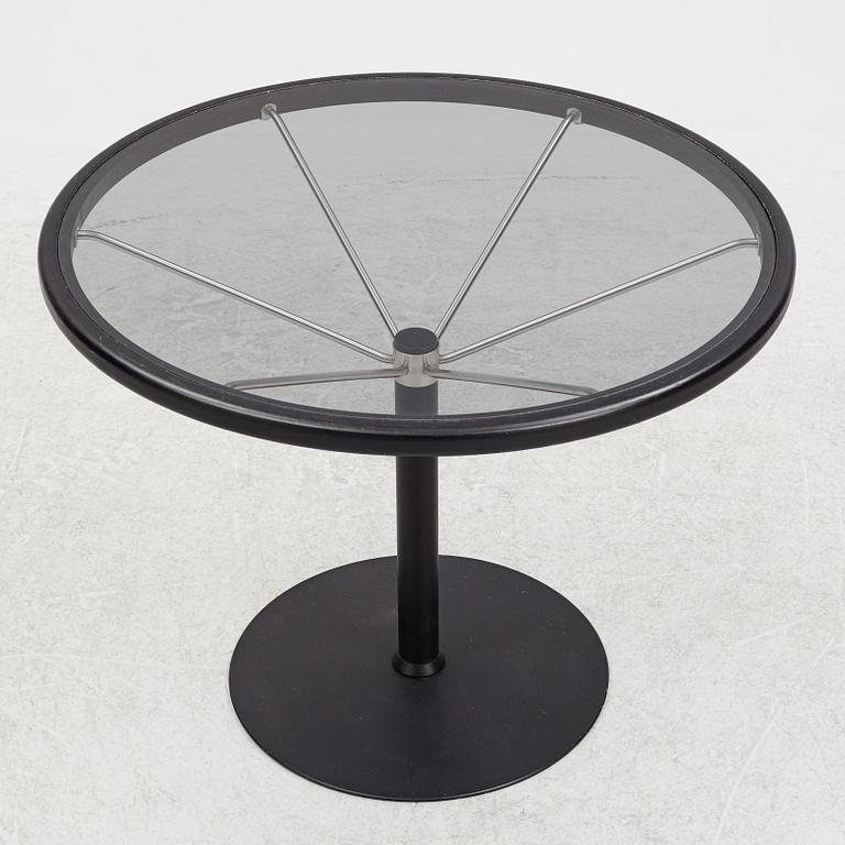 Börge Lindau & Bo Lindecrantz, a set of three armchairs and a table, including "Solo M", Lammhults, late 20th Century.