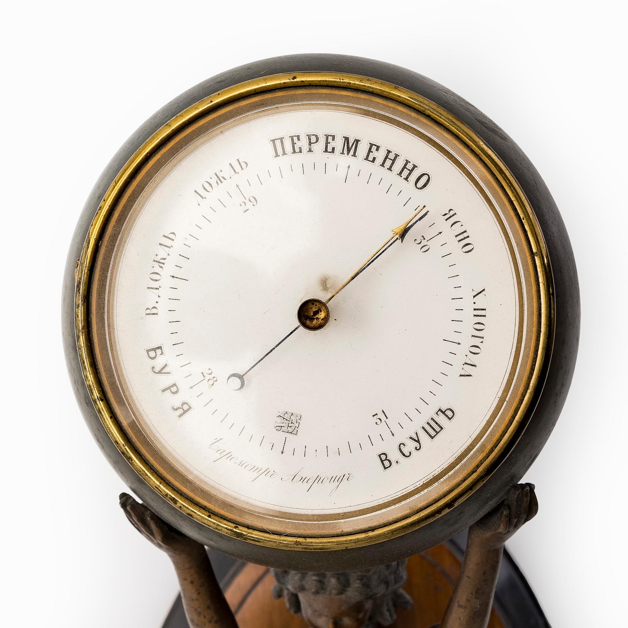 Barometer, Ryssland, sekelskiftet 1800/1900.