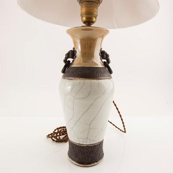 Table lamp China around 1900 porcelain.