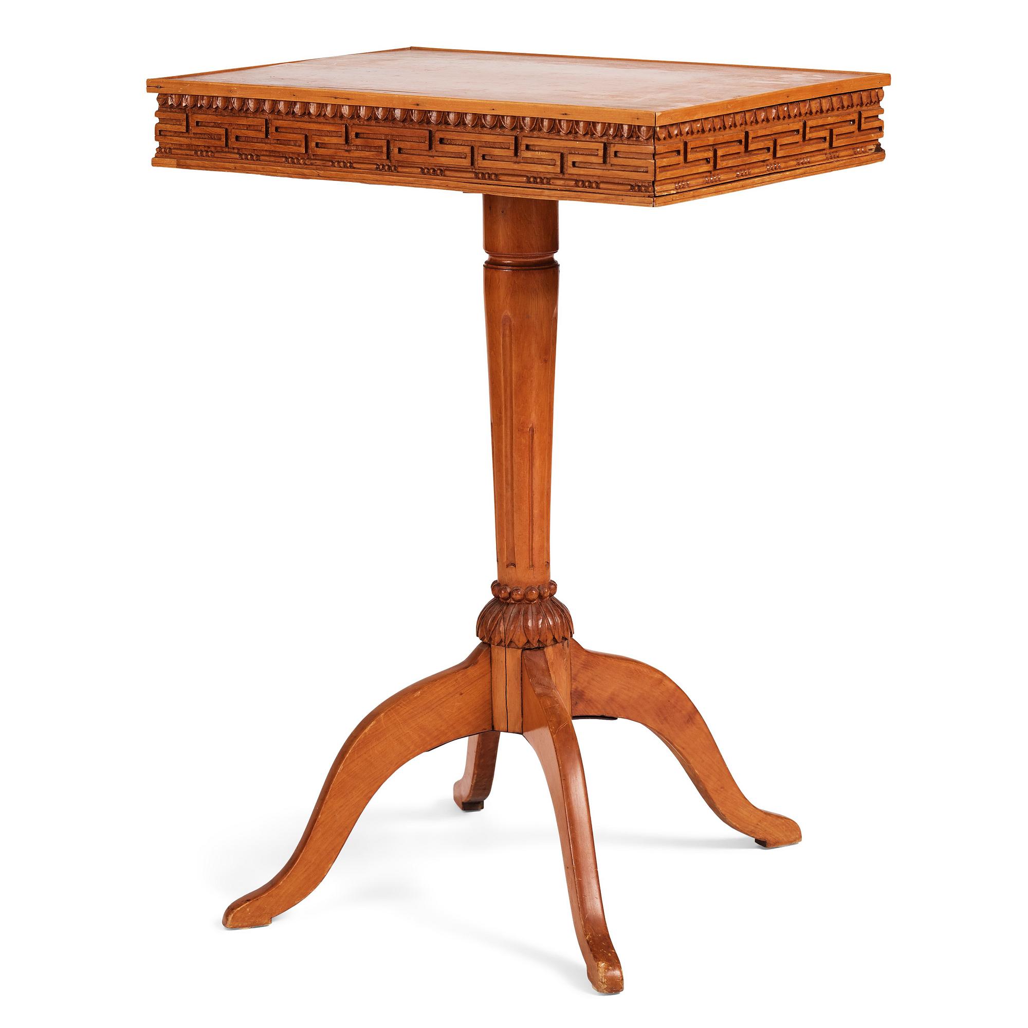 A late Gustavian mahogny table.