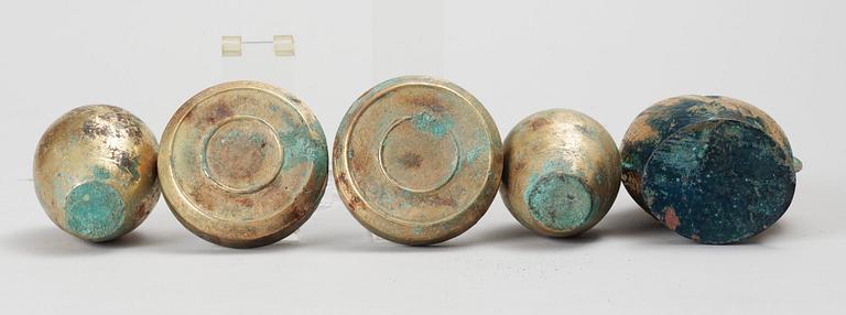 PARTI BRONS, 4 delar. Kina. 1900-tal.