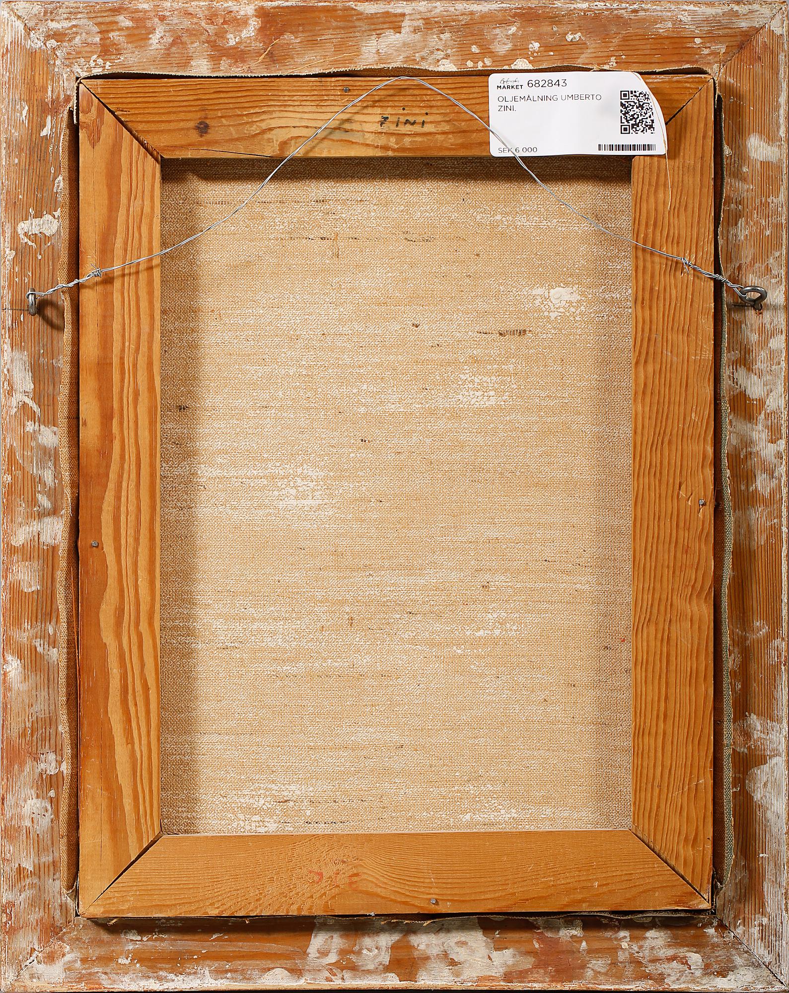 UMBERTO ZINI, olja på duk, signerad.