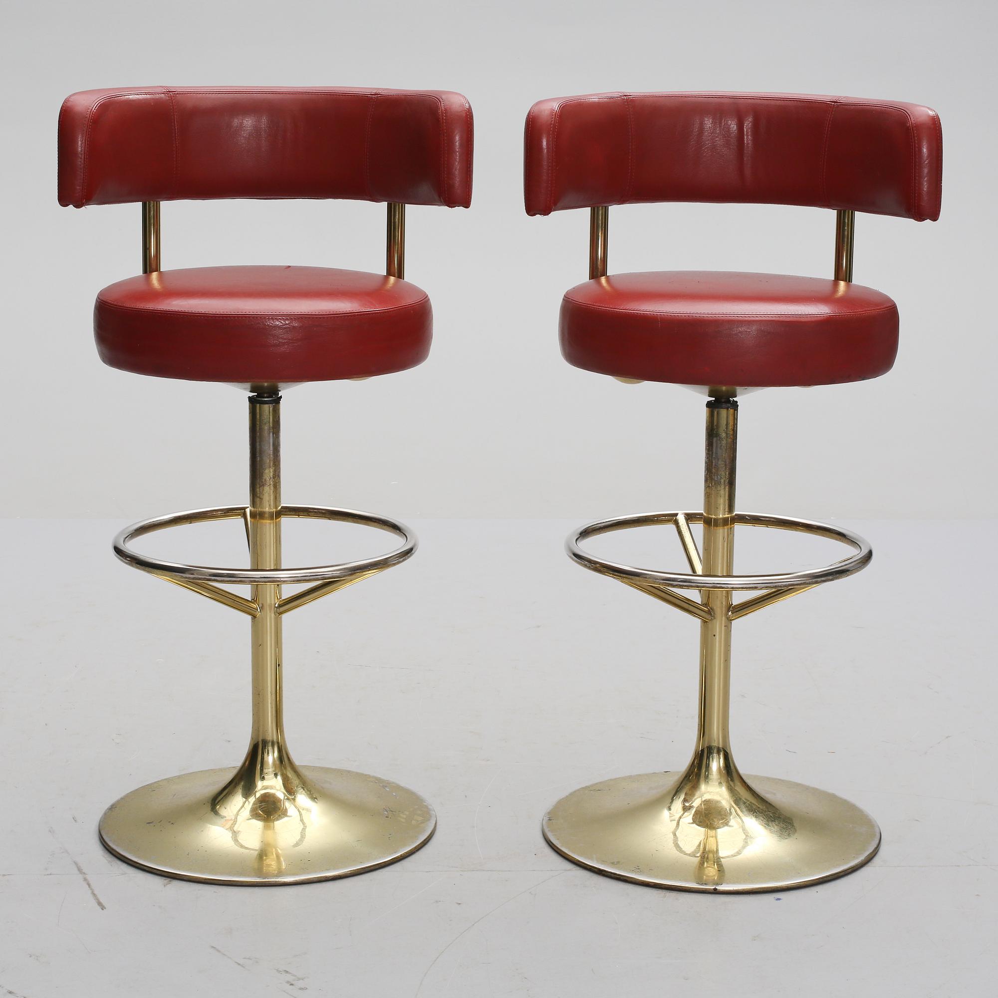 BARSTOLAR, ett par, Johanson design, Markaryd, 1960/70-tal.