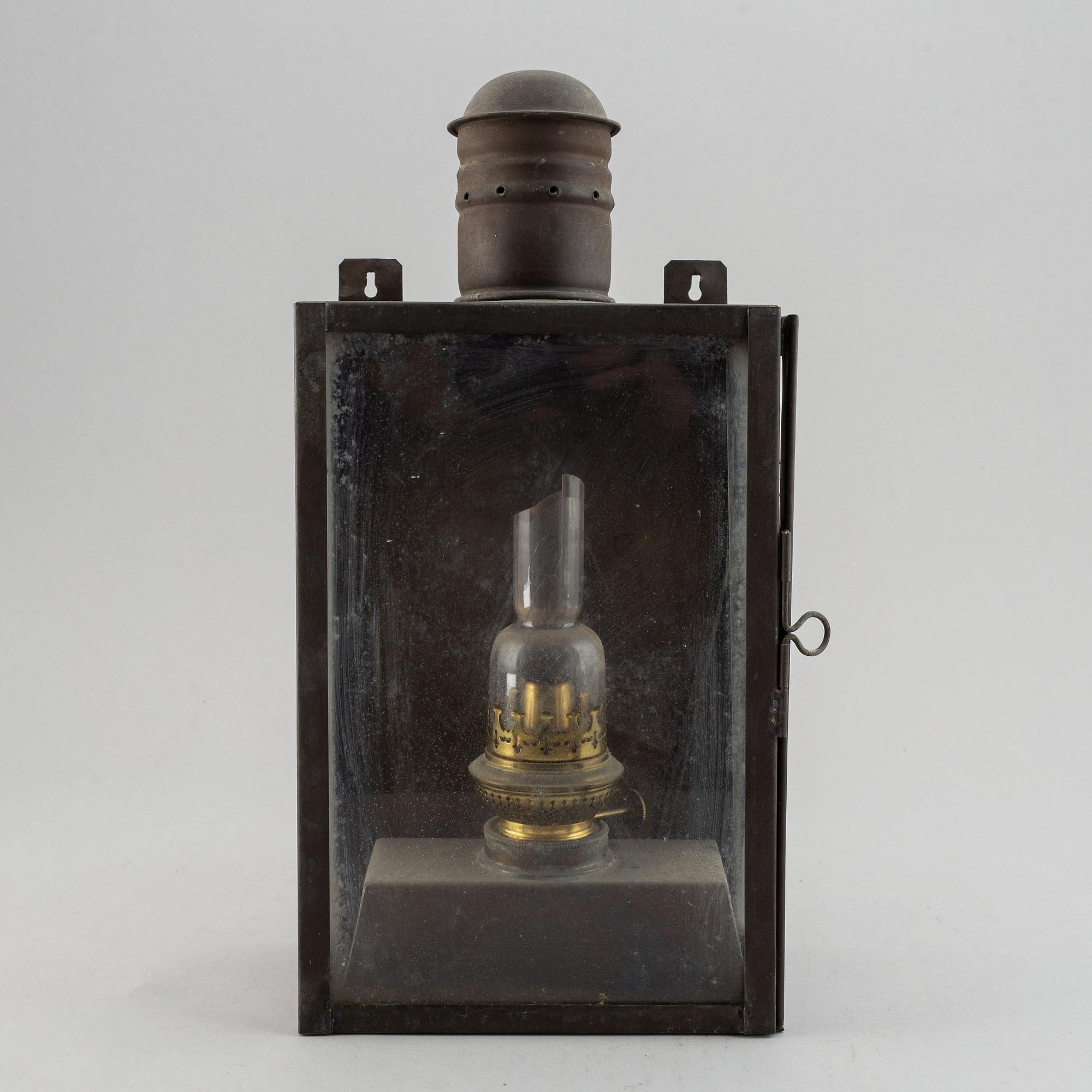 A 19th century tinplate lantern.