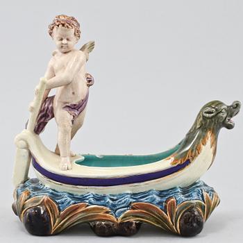 JARDINIERE, majolika, Rörstrand, efter 1883.