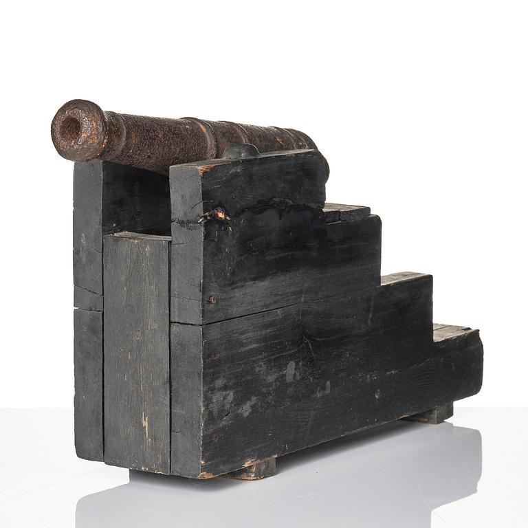 A pair of salute cannons, presumably 19th century.
