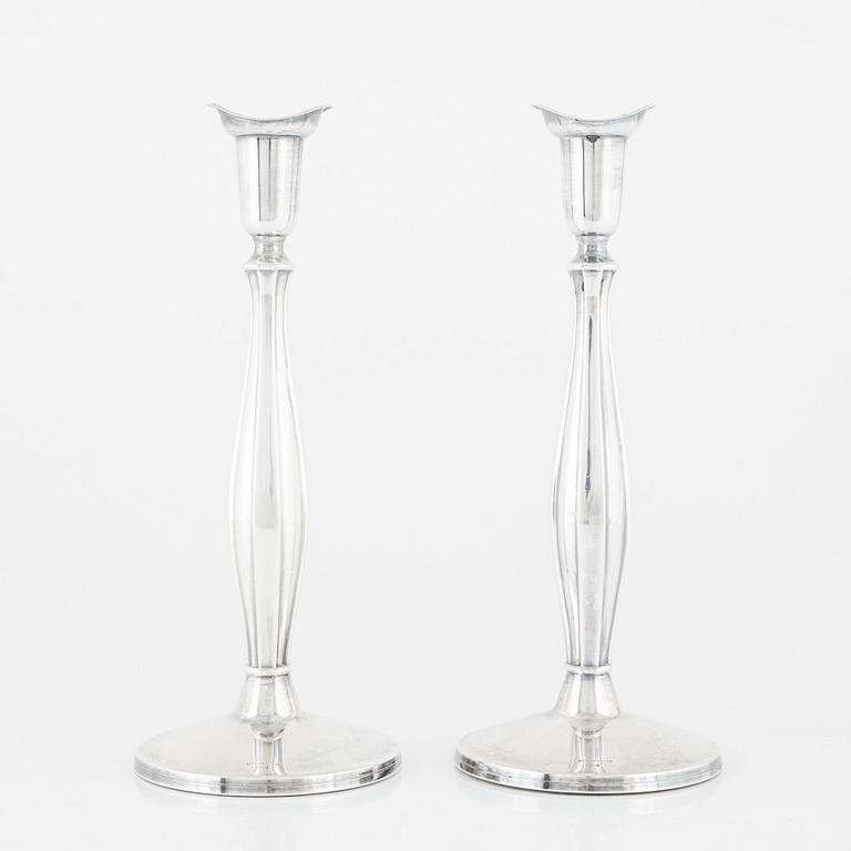 Tore Eldh, a pair of silver candlesticks, Ceson Guldvaru Ab, Gothenburg 1962.