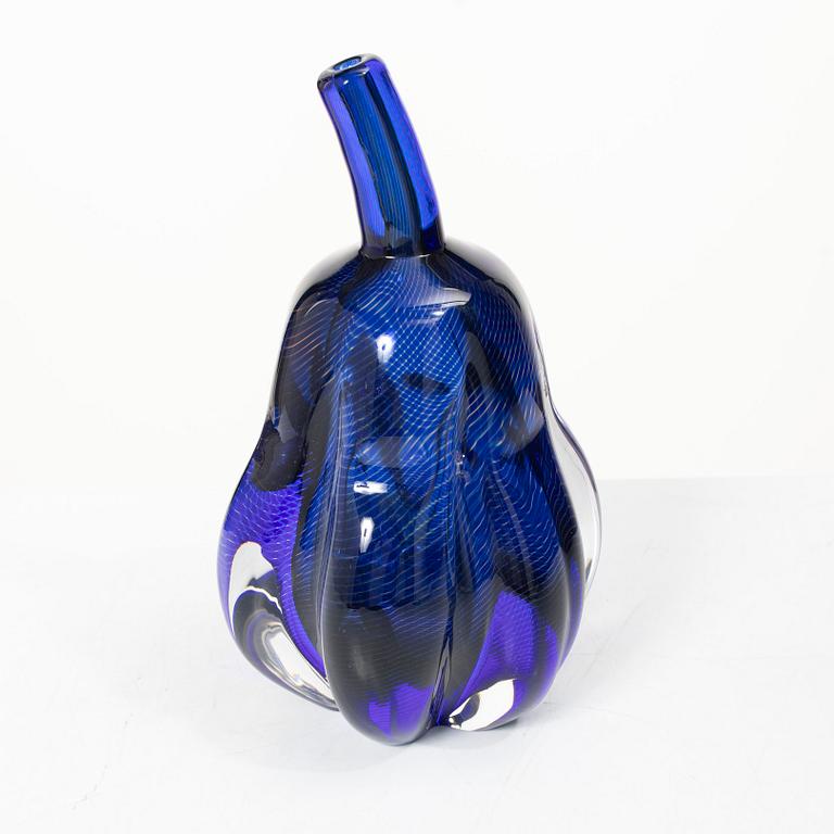 Edward Hald, vas/ skulptur, glas, slipgraal, Orrefors 1977.