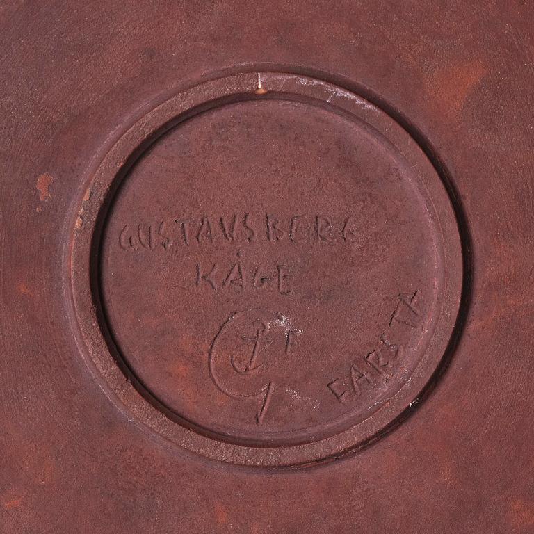 Wilhelm Kåge, an early Farsta stoneware dish, Gustavsberg 1933.