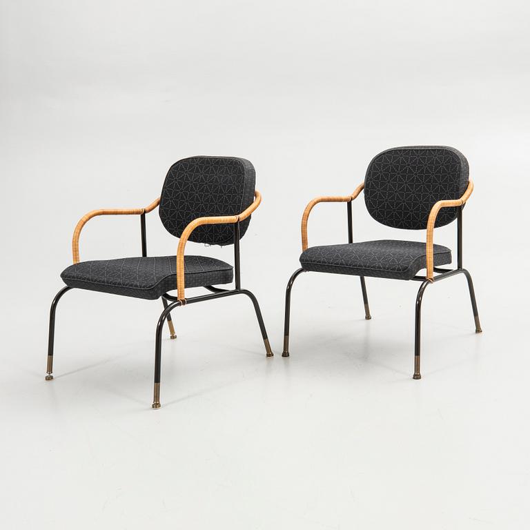 Mats Theselius, armchair, a pair, "Bamboo king", Källemo AB, Värnamo, 8/360 and 49/360.