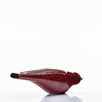 Tyra Lundgren, & Paolo Venini, a "Murrine" swallow /rondine, Venini, Murano, Italy.