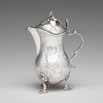 A Baltic 18th century silver milk-jug, mark of Johann Friedrich Mörck (Mitau 1755-1790).