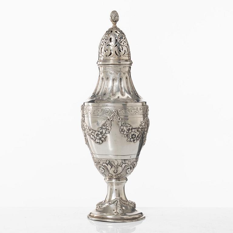 Sockerruska, silver 800, Tyskland, omkring 1900.