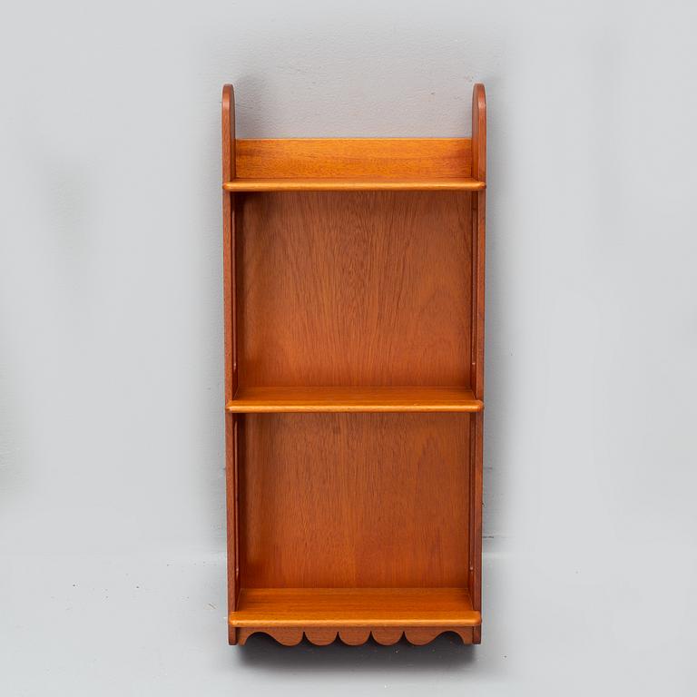 JOSEF FRANK, a model 2085 mahogany shelf, Svenskt Tenn, Sweden, post 1985.