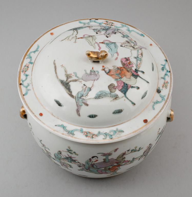 LOCKSKÅL, porslin, Kina, 1800-/1900-tal.