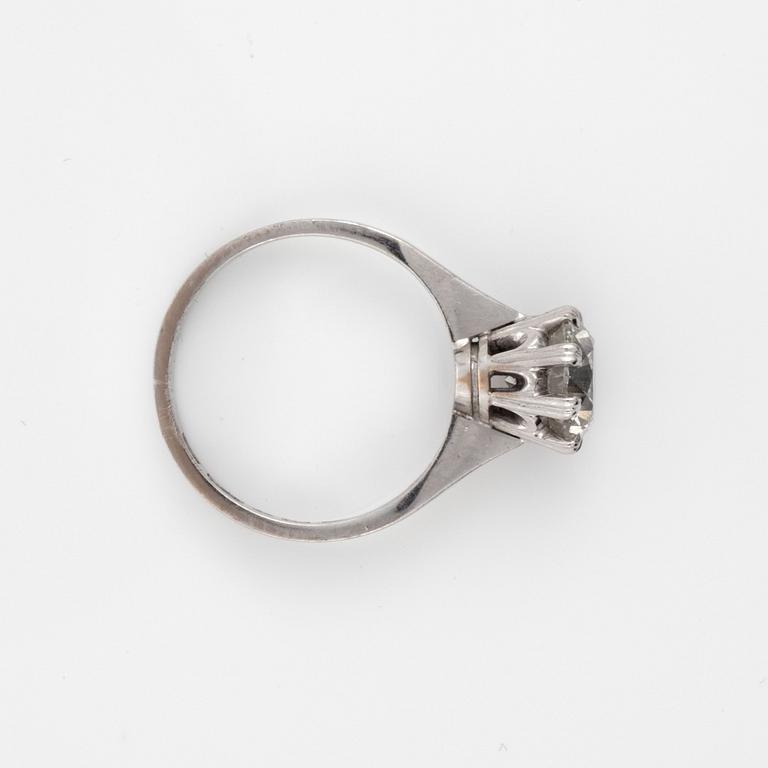 A 2.15 ct old-cut diamond ring.
