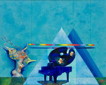Ardy Strüwer, "Indigo Blue Piano Palette".