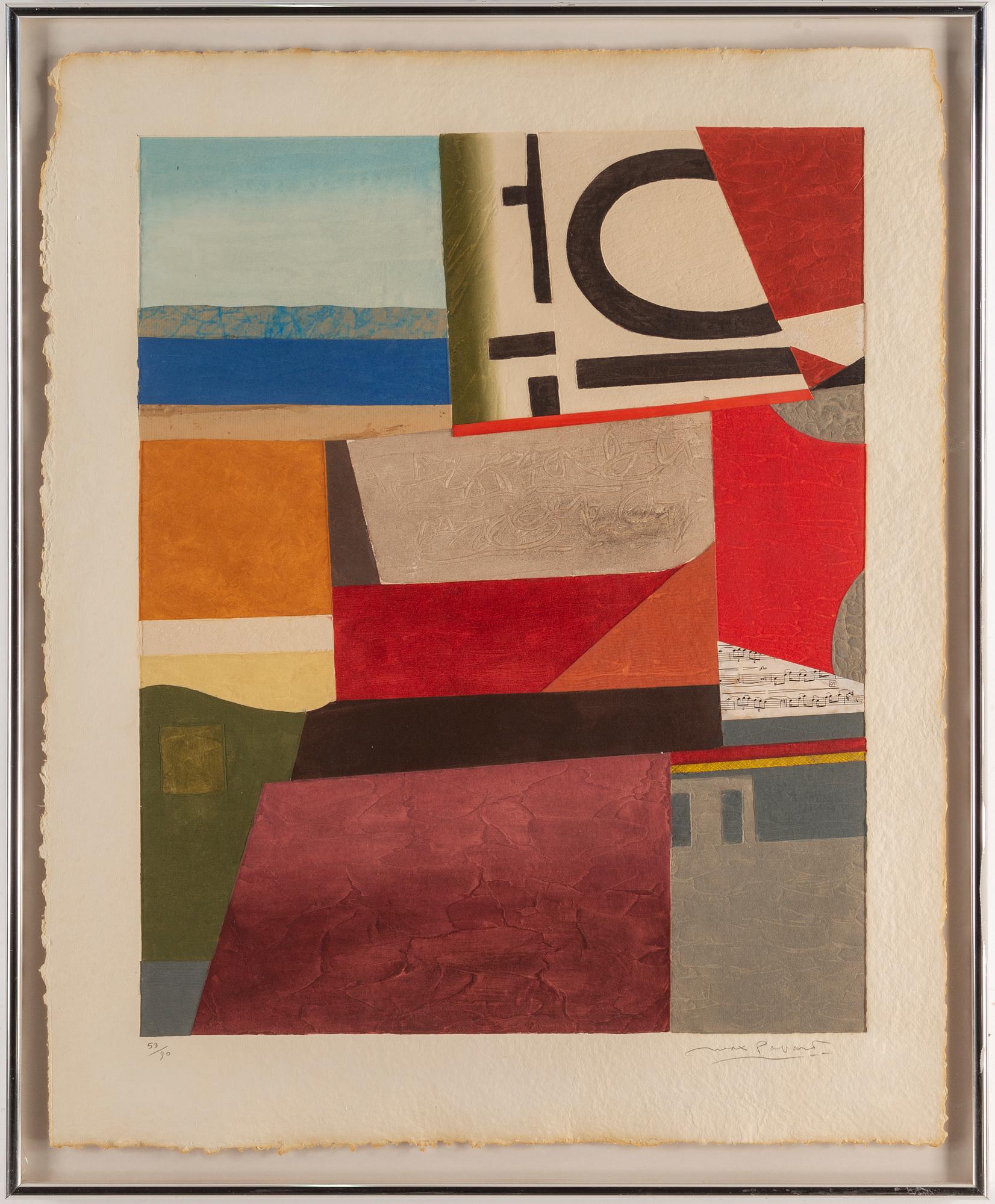 MAX PAPART, carborundum etsning, signerad 59/90.