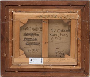 Marcel Gromaire, "NU COUCHÉ aux bas gris".