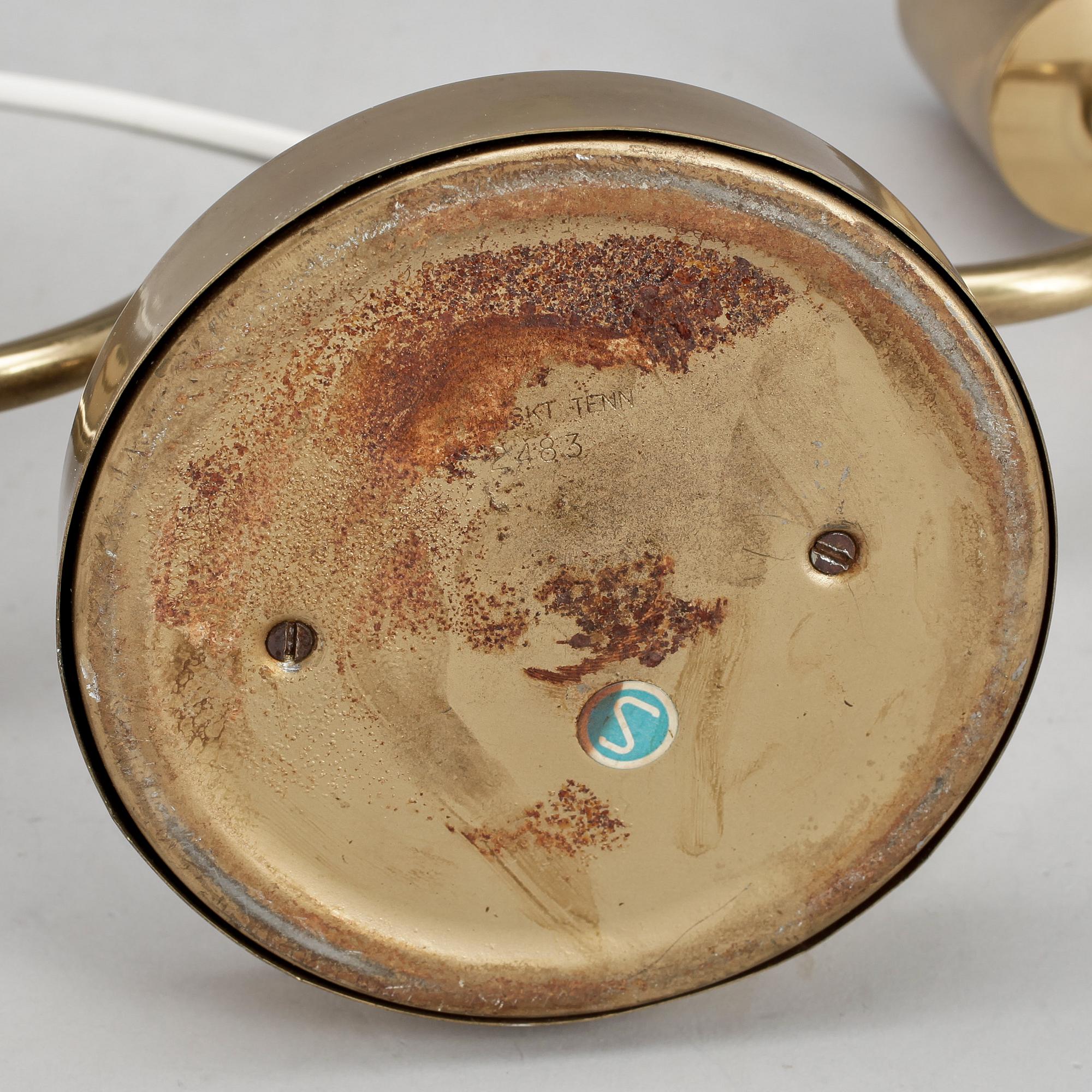 BORDSLAMPA, mässing, 2483, Josef Frank, Firma Svenskt Tenn.