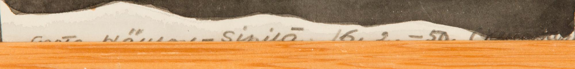 Greta Hällfors-sipilä, Orava talvimaisemassa.