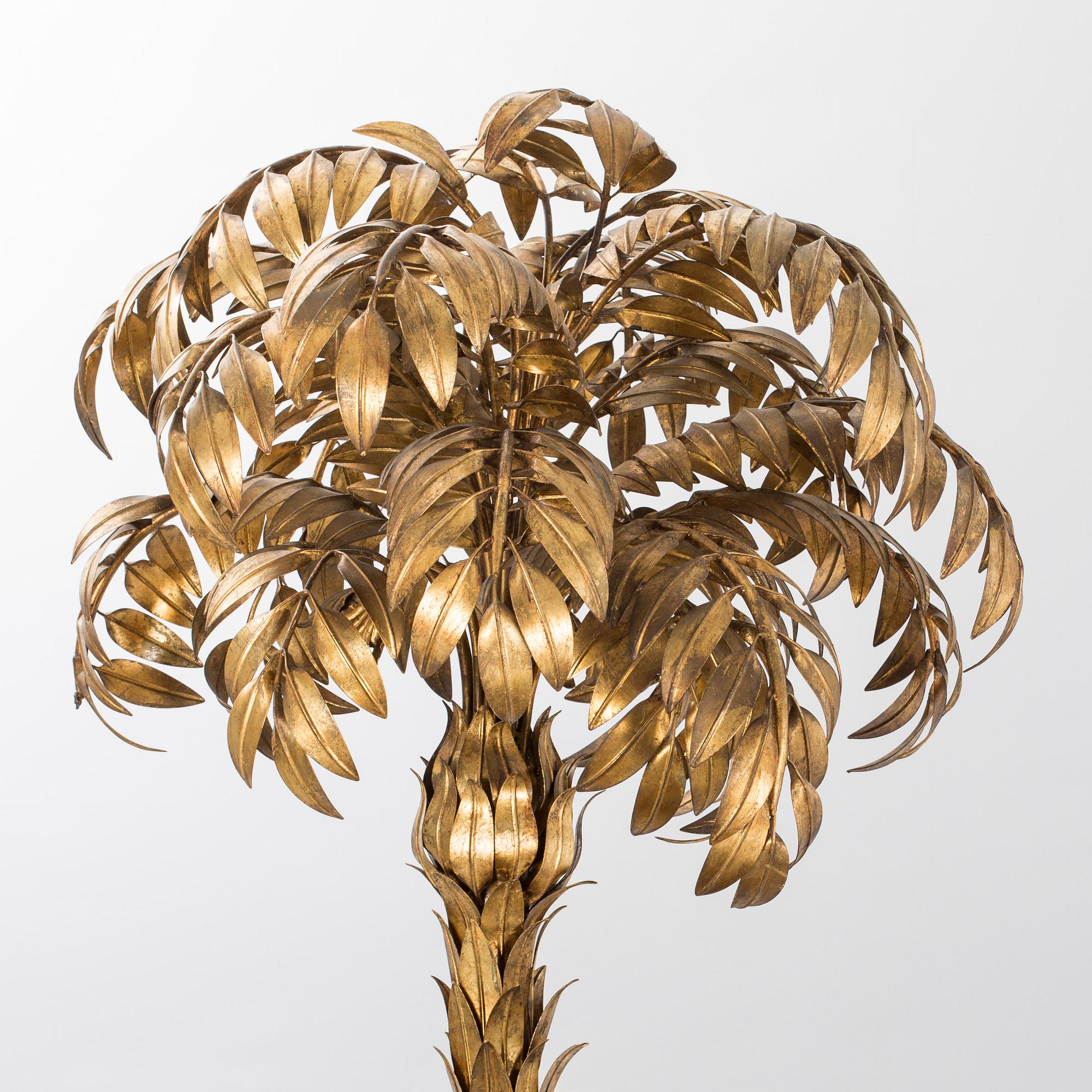 GOLVLAMPA i form av palm, Tyskland, 1970-tal.