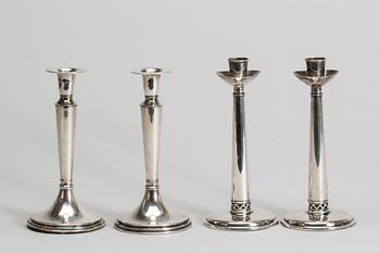 LJUSSTAKAR 2 par, silver, TESI, Göteborg 1959 och 1969.