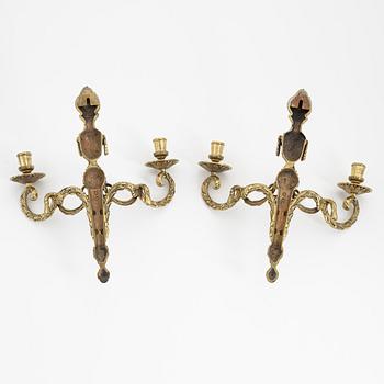 Appliquer, ett par, Louis XVI-stil, 1900-talets mitt.