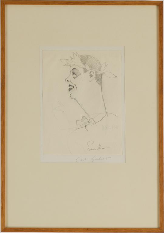 Four signed Einar Nerman drawings.