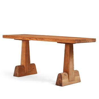 263A. Axel Einar Hjorth, an "Utö" stained pine table, Nordiska Kompaniet, Sweden 1930s.