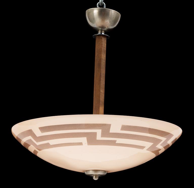 TAKLAMPA, art Déco, 1930-tal. Höjd 46 cm.