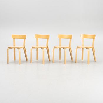 Alvar Aalto, stolar 4 st, modell 69, Artek, Finland, 2012.