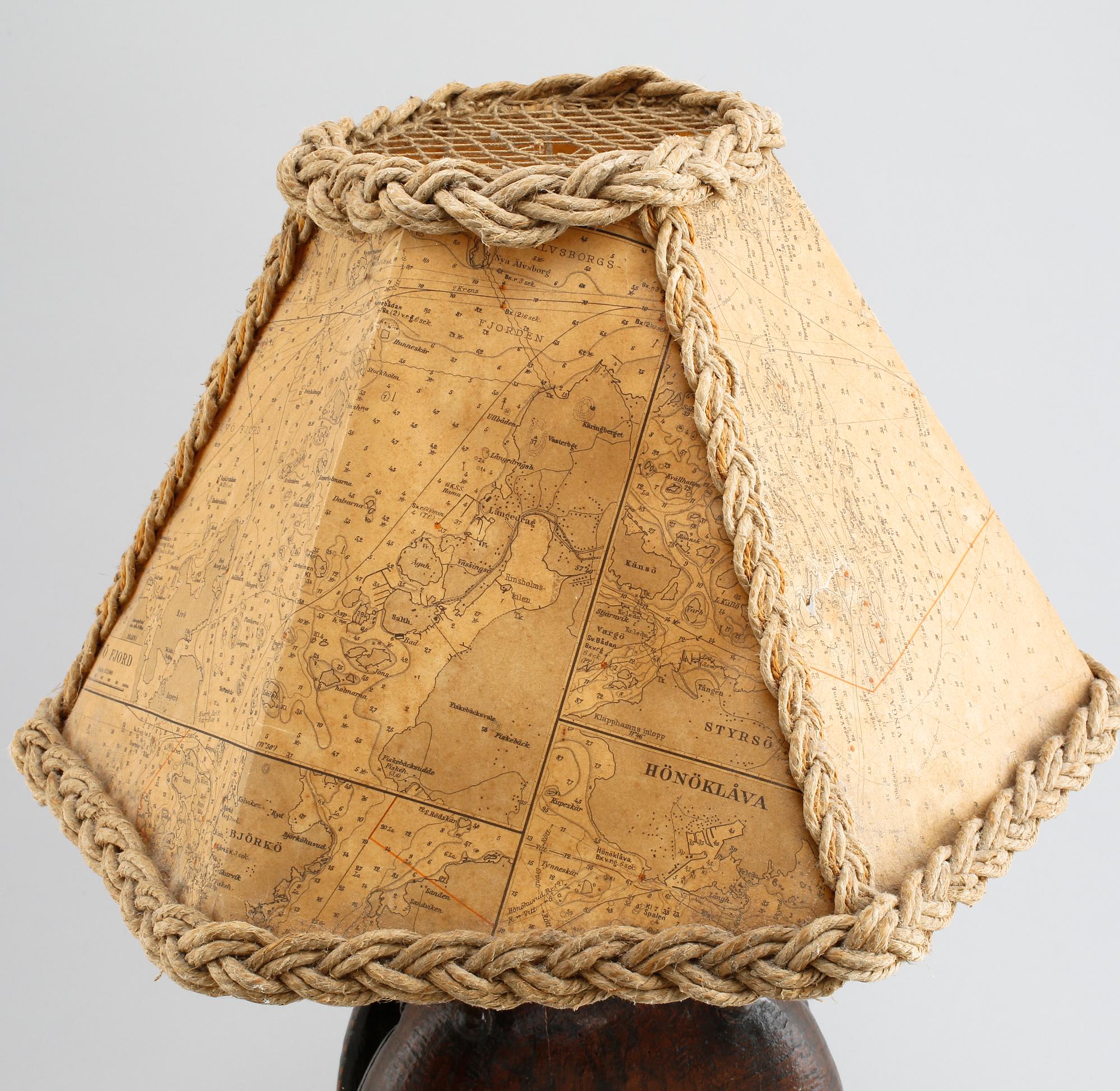A table lamp, around the mid 20th century.