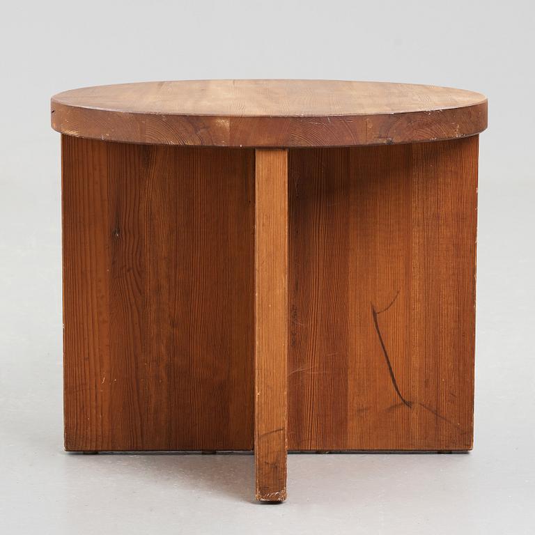 Axel Einar Hjorth, a "Lovö" stained pine table, Nordiska Kompaniet, Sweden 1930's.