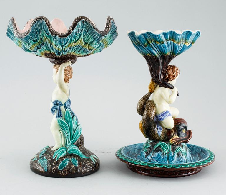 Two majolica bowls from Rörstrand, late 19th century.