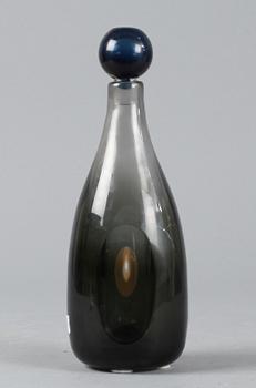 FLASKA med propp, glas, Mona Morales-Schildt, Kosta, "Ventana".