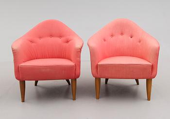 FÅTÖLJER, 1 par, "Lilla Adam", Kerstin Hörlin-Holmqvist, NK:s Triva-serie, 1965.