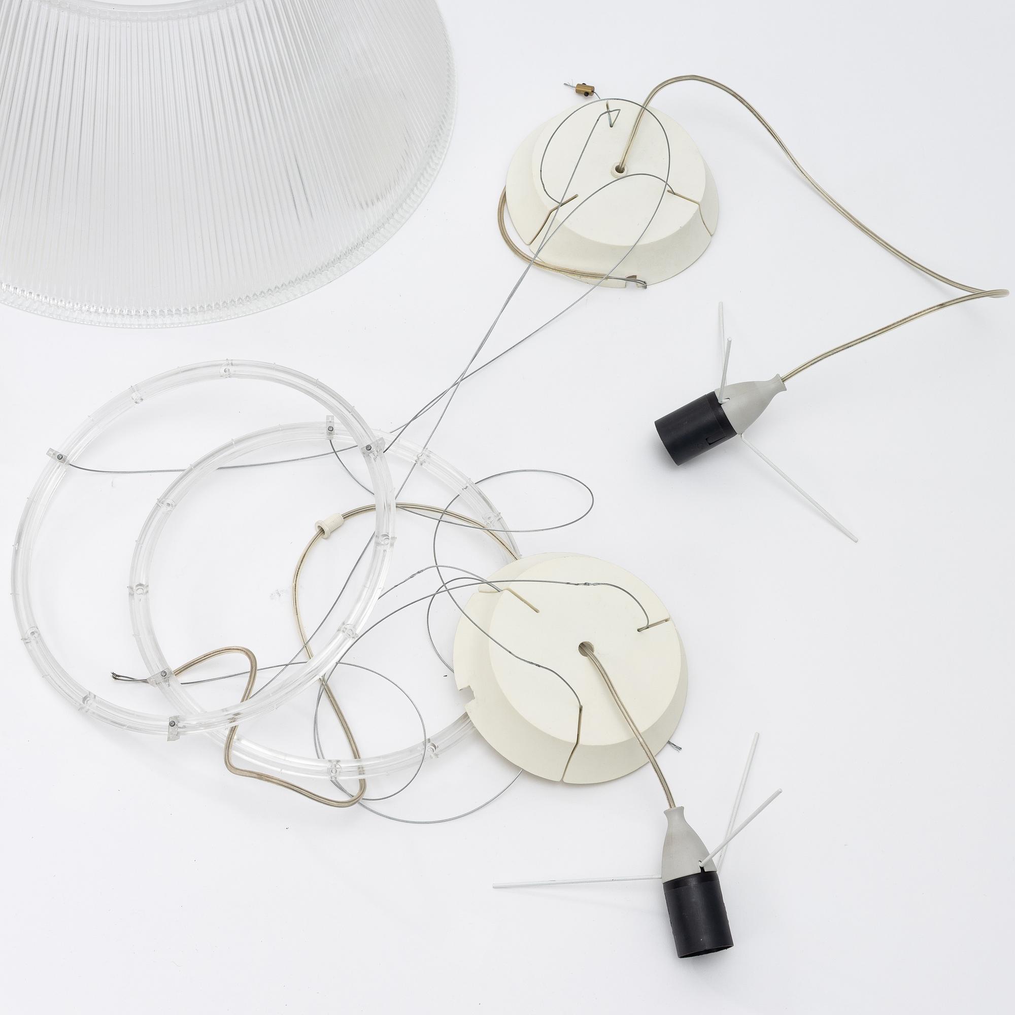 Philippe Starck, a ceiling lamp, 'Romeo Moon', Flos, Italy.