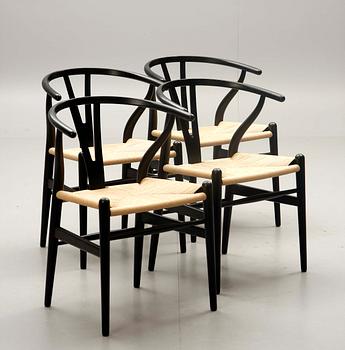 STOLAR, 4 st, "Y-stolen", Hans J Wegner, Carl Hansen & Son.