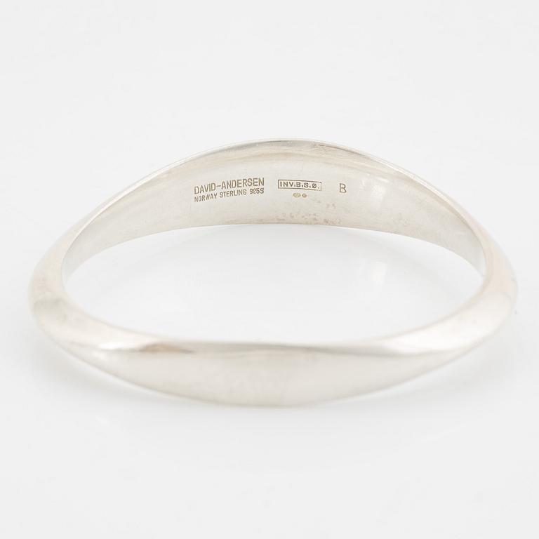 Armring, sterlingsilver, David Andersen, Norge.