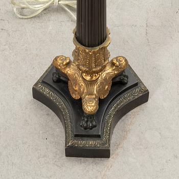 Table lamp in the Empire style, modern production.