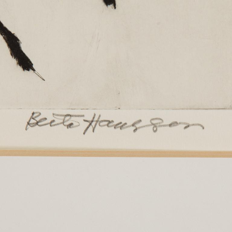 BERTA HANSSON, etching, signed and numbered 149/160.