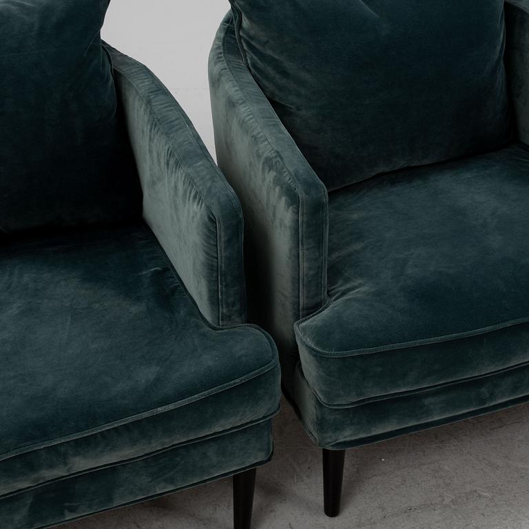 Dan Ihreborn, a pair of 'Julia' armchairs, SITS, 21st century.
