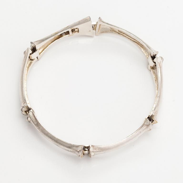 Björn Weckström, Armband, stelringsilver. Lapponia 1985.