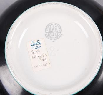 SKÅL, porslin, Eugen Trost Gefle.