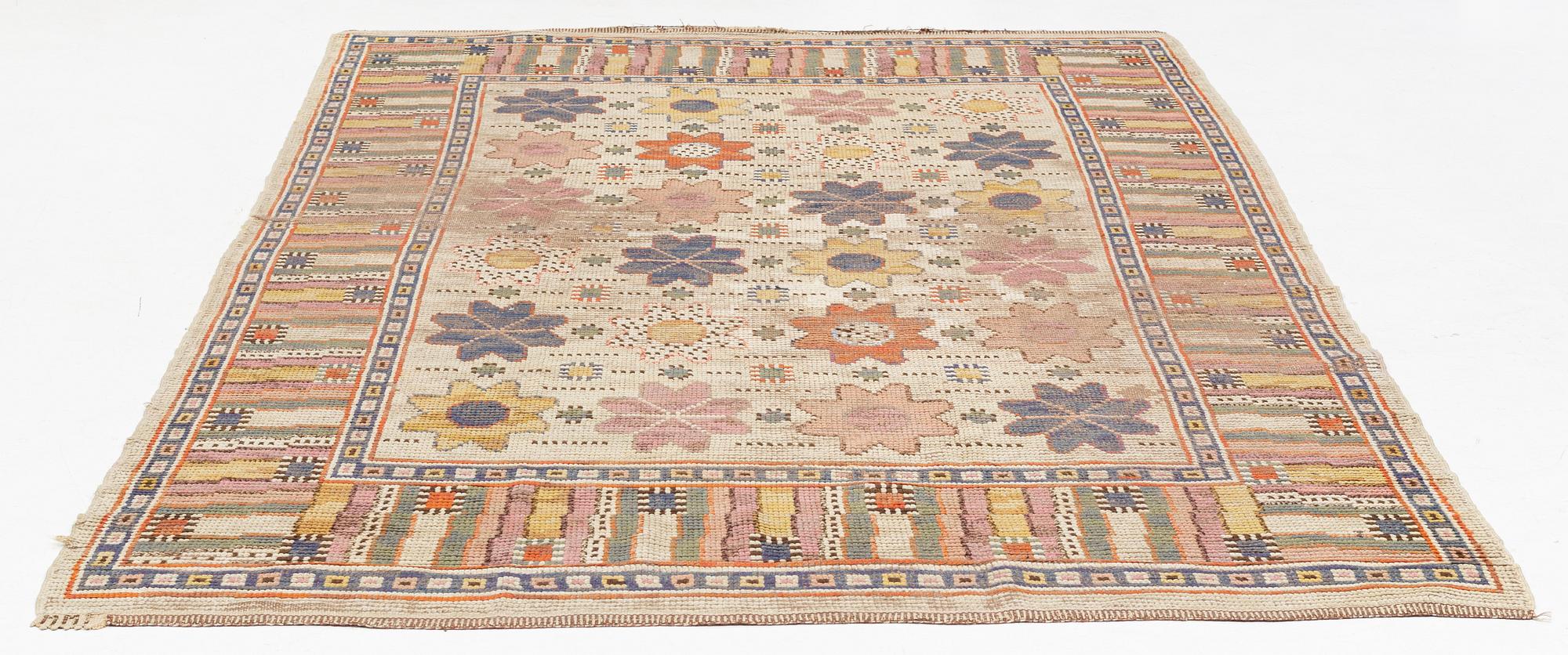 Märta Måås-Fjetterström, matta, "Scholanders" flossa, ca 290 x 185 cm, signerad MMF.