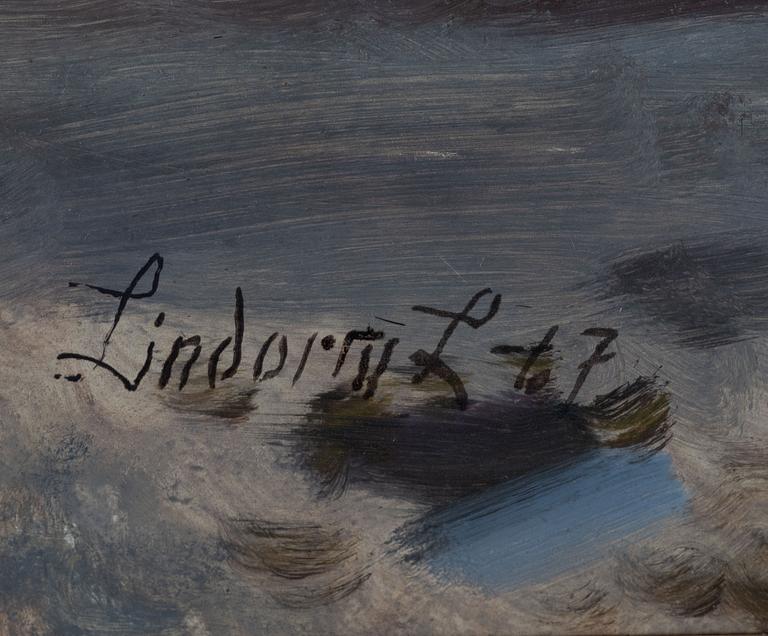 Lindorm Liljefors, Autumn Landscape with Mallards.