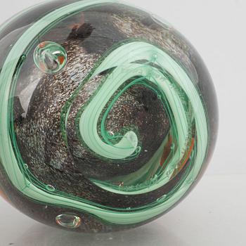 Monica Backström, a 'Jord' glass vase, Kosta Boda.