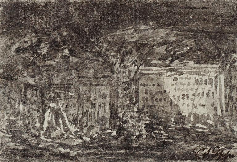 Carl Samuel Graffman, View from Daniviken hospital.